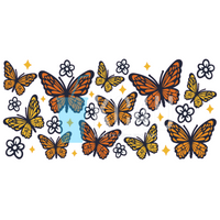 Monarch Butterfly Vinyl Can Wrap