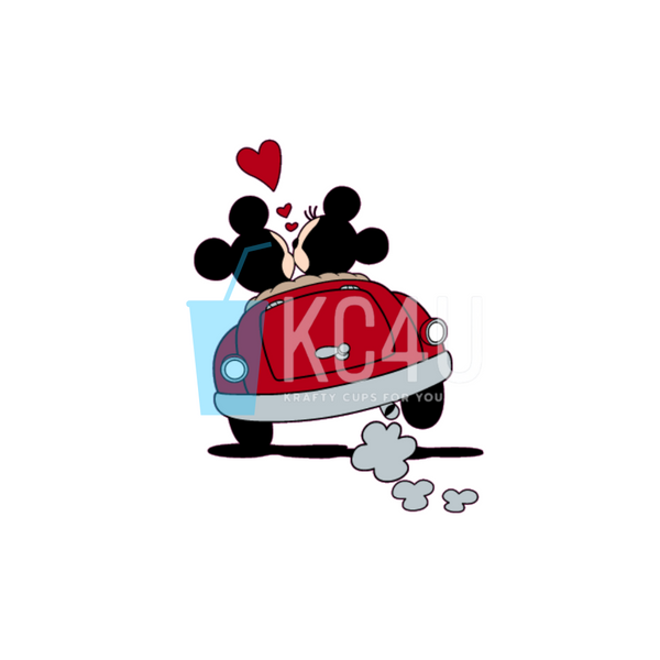 Mouse Love Car Decal