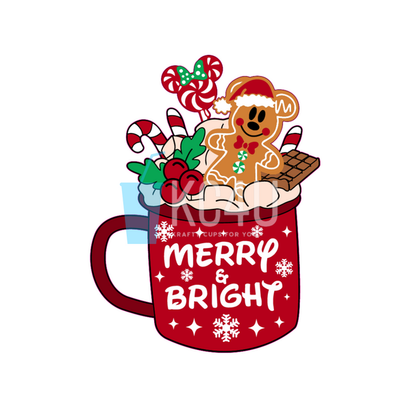 Mouse Merry & Bright Decal