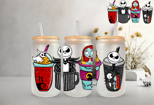 Nightmare Coffee Sublimation Can Wrap