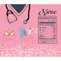 Nurse Nutrition Facts Tumbler Wrap