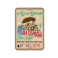 Polar Express Ticket Decal