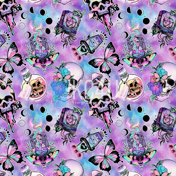 Purple Witchy Vinyl Sheet