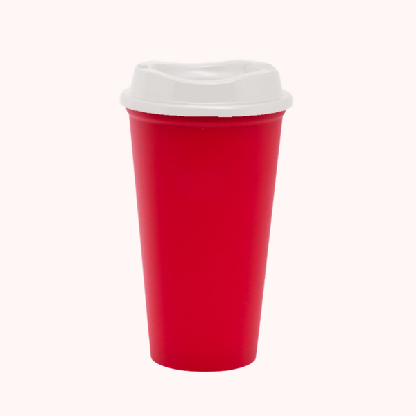 Red Hot Cup w/White Lid