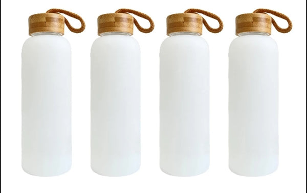 20oz Frosted Sublimation Glass Water Bottles