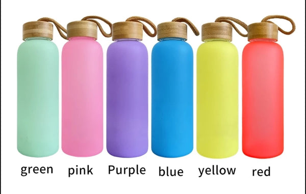 sublimation 16 oz glass frosted water bottle - BFDsupplies
