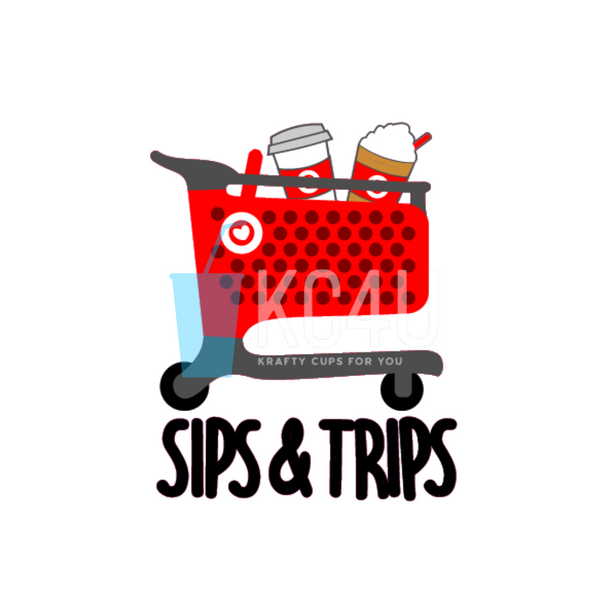 Sips & Trips Decal