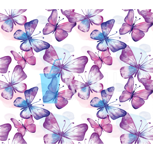 Spring Butterflies Tumbler Wrap