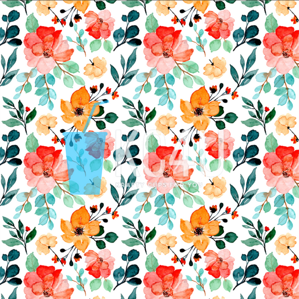 Spring Floral Vinyl Sheet