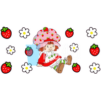 Strawberry Girl Sublimation Can Wrap