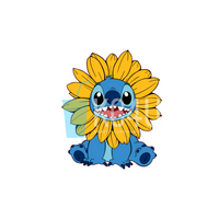 Sunflower Alien Costume Decal