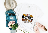 Baseball Mom Sunflowers DTF