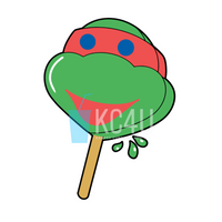 Turtle Popsicle Decal