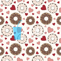 VDAY Donuts Vinyl Sheet