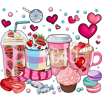 Valentine Coffee Tumbler Wrap