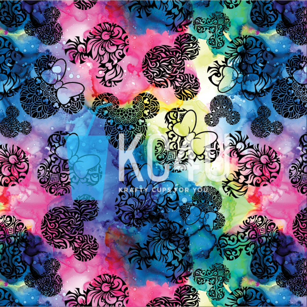 Watercolor Mouse Vinyl Sheet