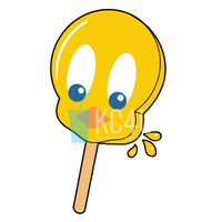 Yellow Bird Popsicle Decal