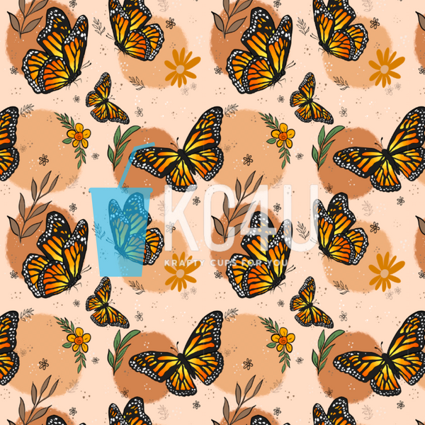 Monarch Butterflies Vinyl Sheet