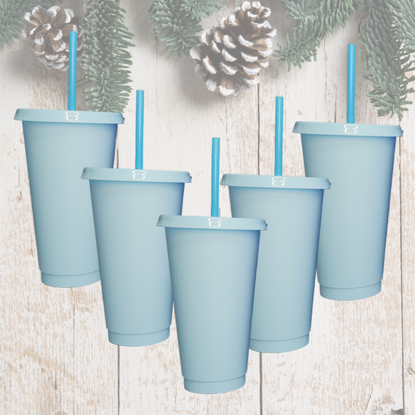 24oz Baby Blue Set of 5